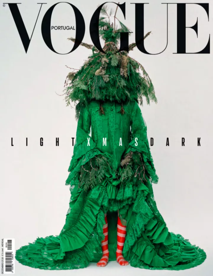 Португальский Vogue, декабрь 2018. Модель Евгения Кас. Фото: Vasily Agrenenko