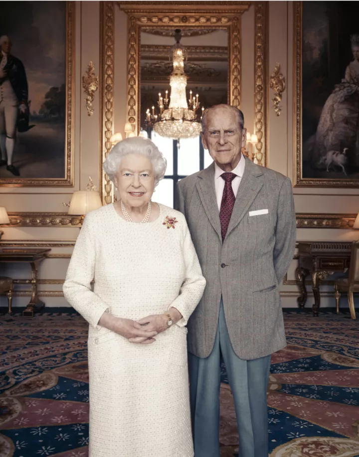 Портрет королевы Елизаветы II и принца Филиппа в честь 70-й годовщины бракосочетания, 2017
