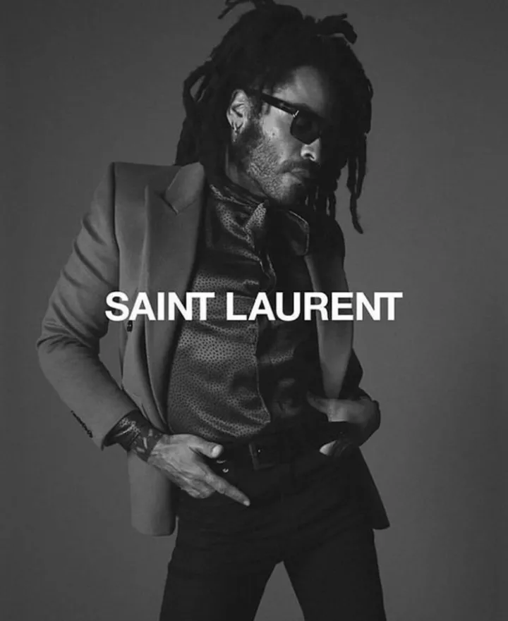 Ленни Кравиц – новое лицо Saint Laurent