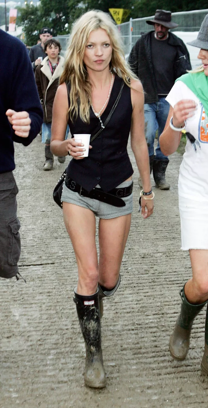 Кейт Мосс на Гластонберському фестивалі, 2005
