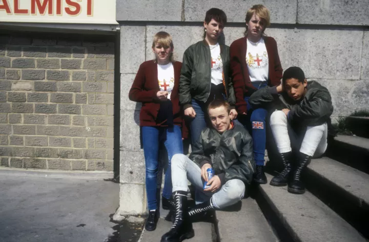Группа молодых скинхедов, Брайтон, 1985 