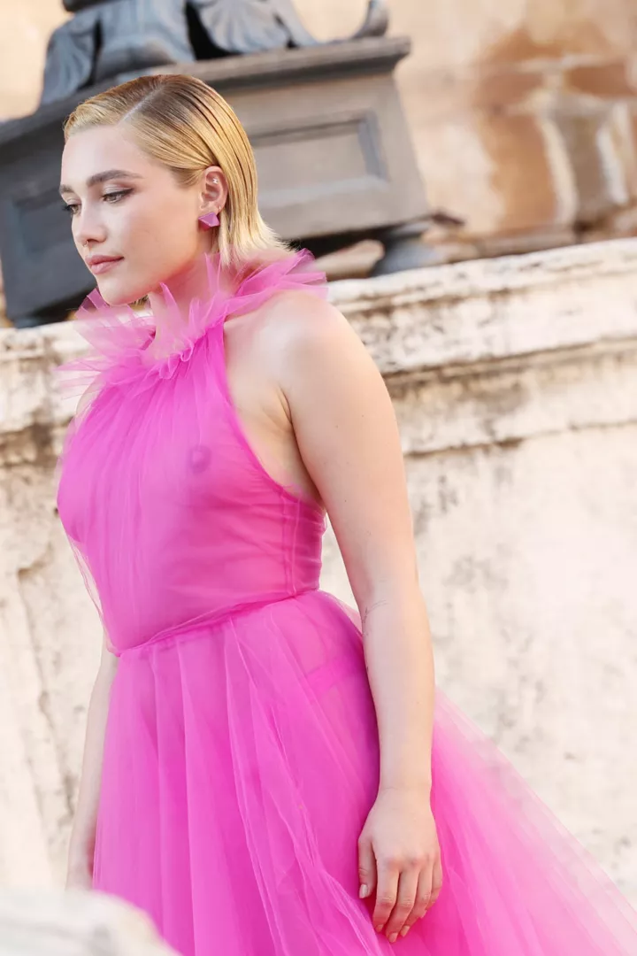 Флоренс П'ю на шоу Valentino Haute Couture осінь-зима 2022/2023