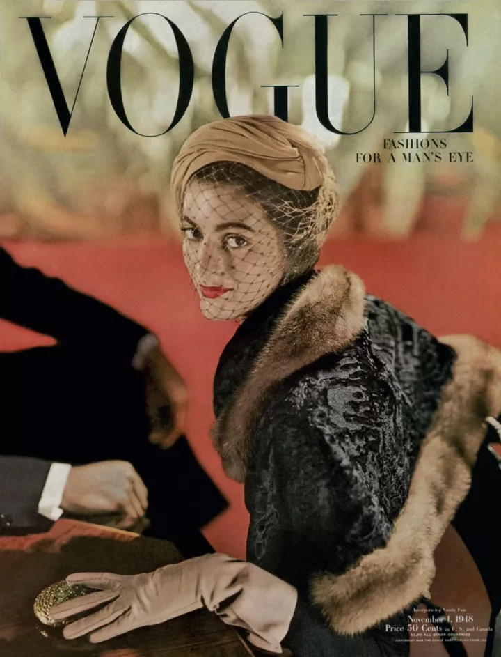 Кармен Делль’Орефиче на обложке Vogue, 1948