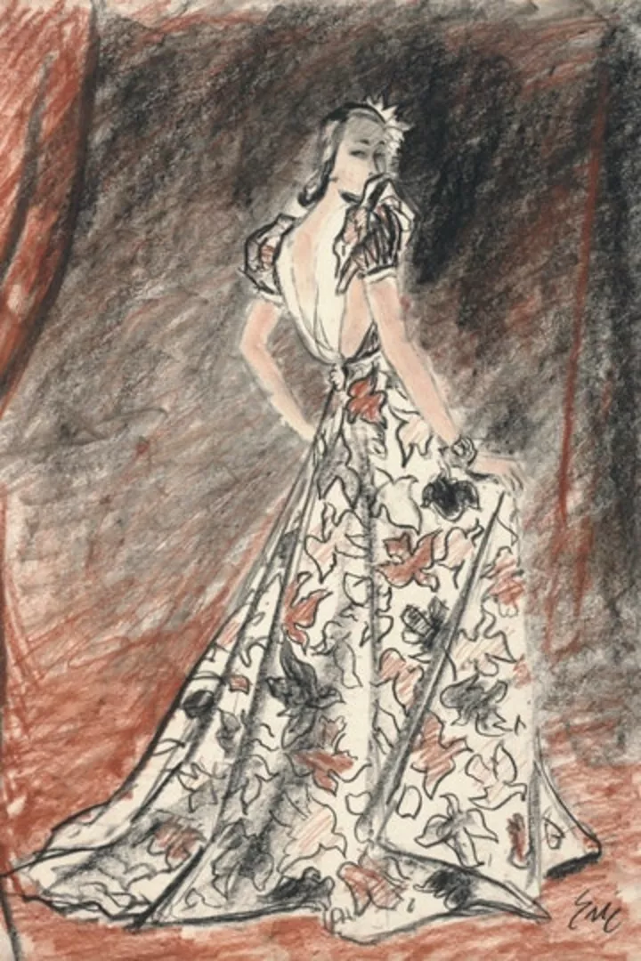 Иллюстрация Чарльза Фредерика Уорта для Vogue, 1939 год