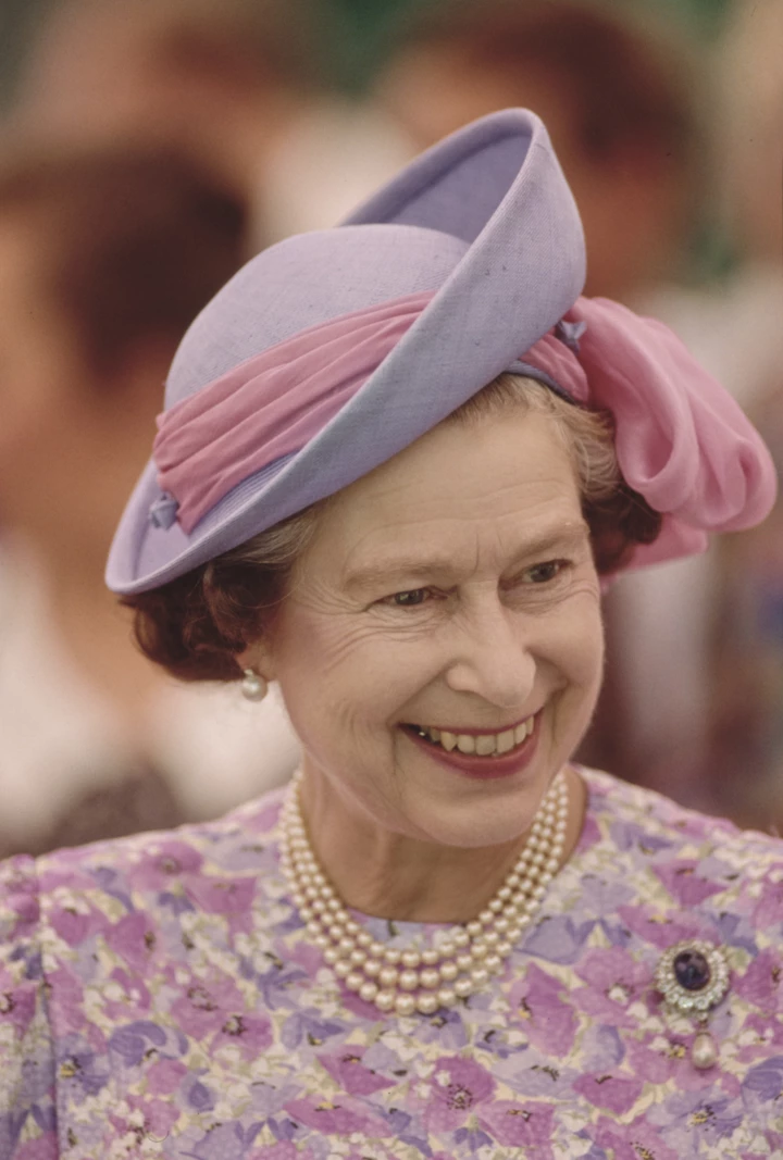<b>Oueen&#039;s violet hats</b>