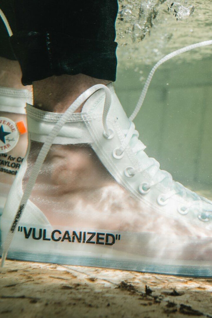 off white converse underwater