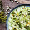 Нежным цветом: рецепт салата из кабачков, киви и цветов акации
