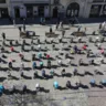 У Львові поставили 109 порожніх дитячих візочків – у пам’ять загиблих на війні дітей
