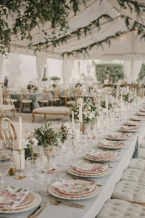 &lt;b&gt;wedding tables with greens&lt;/b&gt;