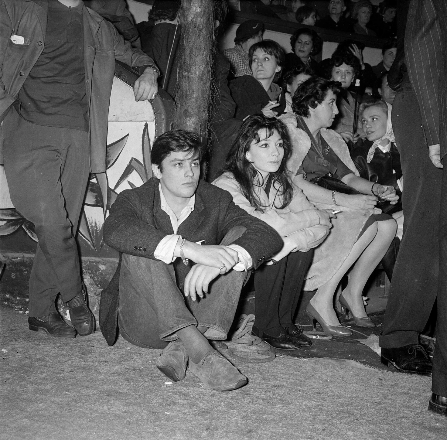 Ален Делон і Жульєтn Греко на Gala of Artists Union у Парижі, березень 1959 року