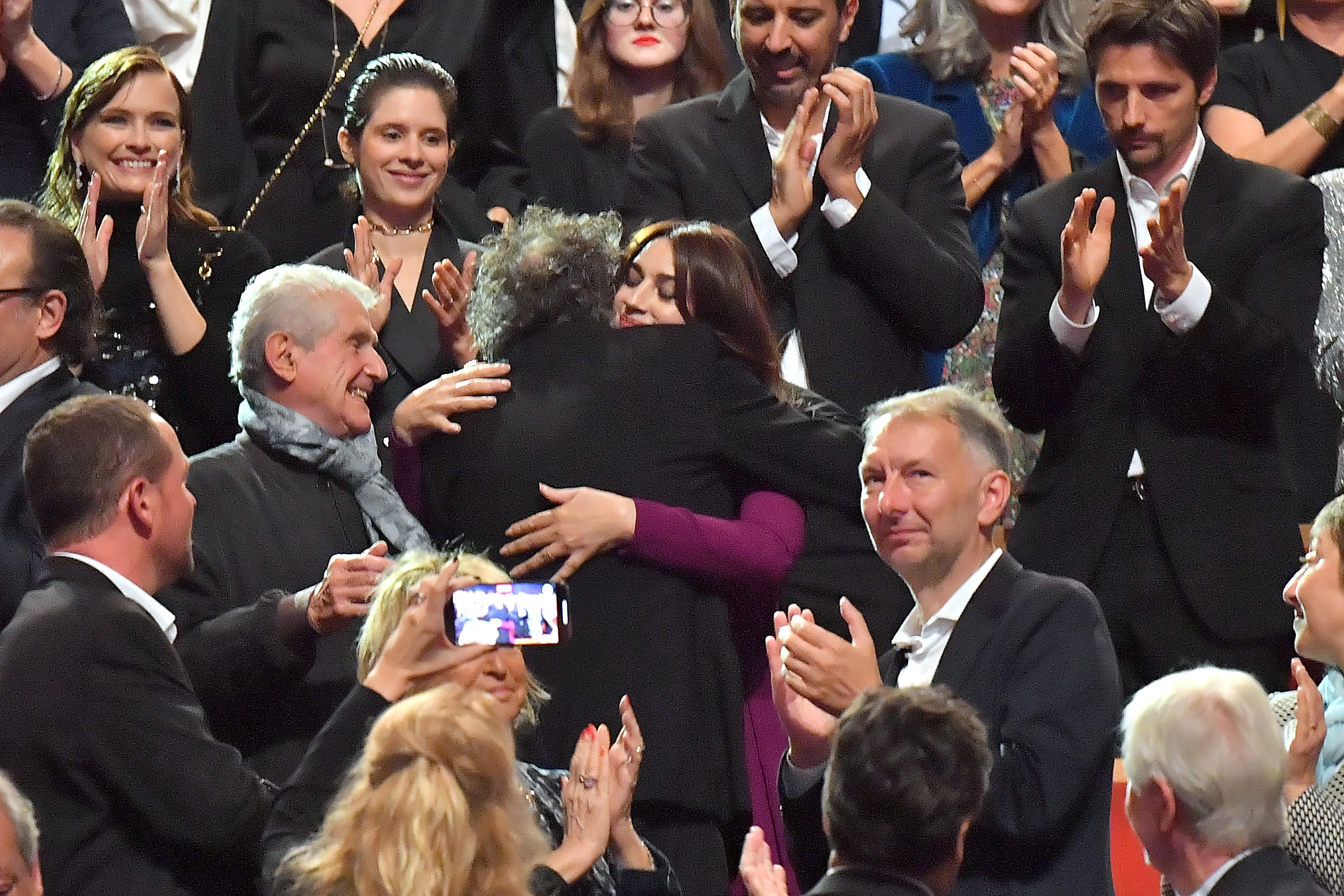 Моніка Беллуччі і Тім Бернтон на кінофестівалі у Ліоні
