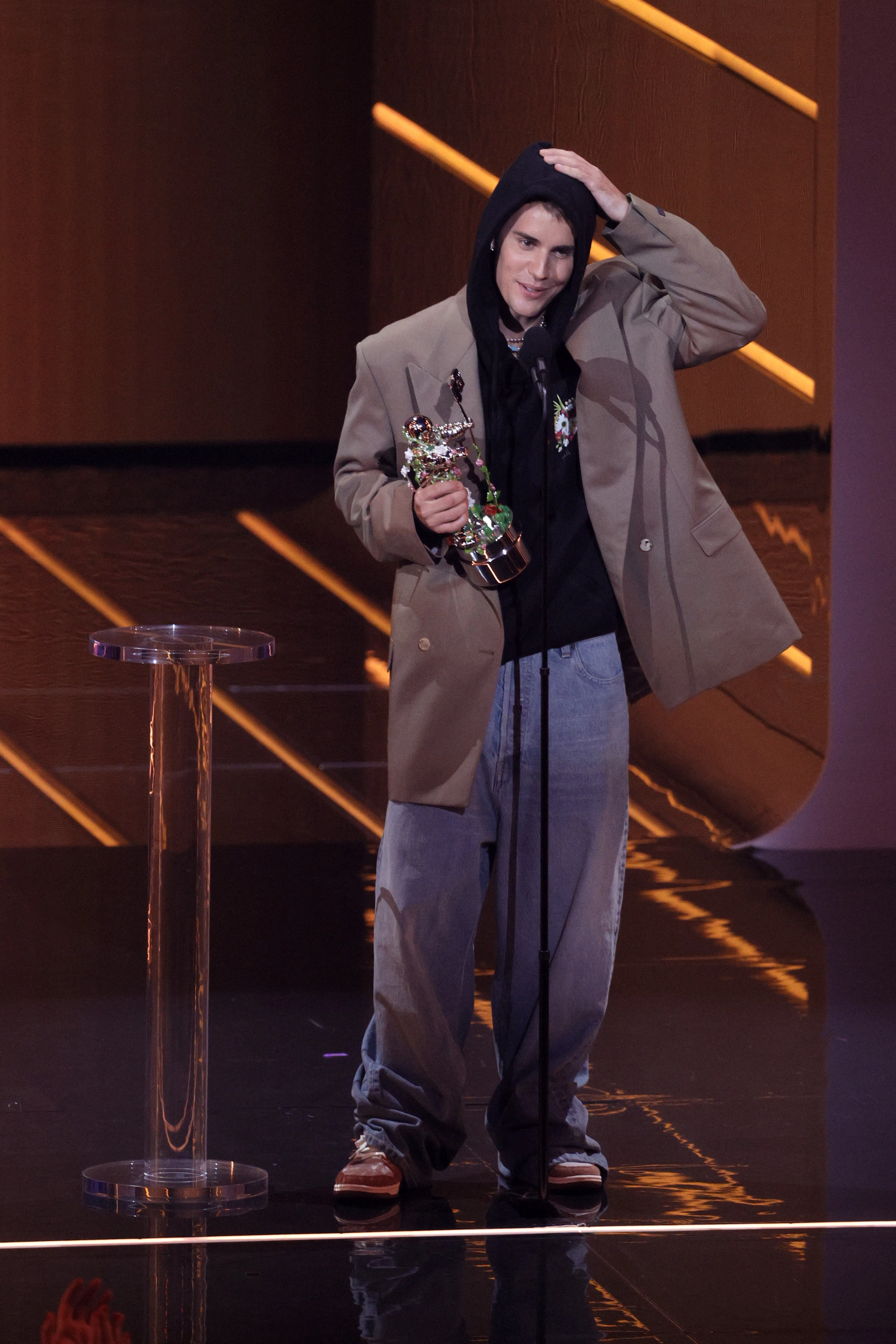 Джастін Бібер на під час церемонії вручення премії MTV Video Music Awards 2021
