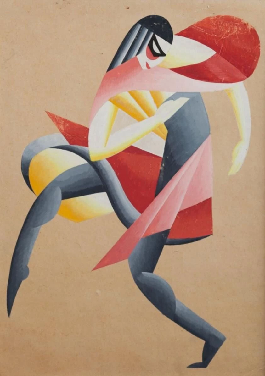 Скетч до балету Броніслави Ніжинської, 1919, Давід Бурлюк