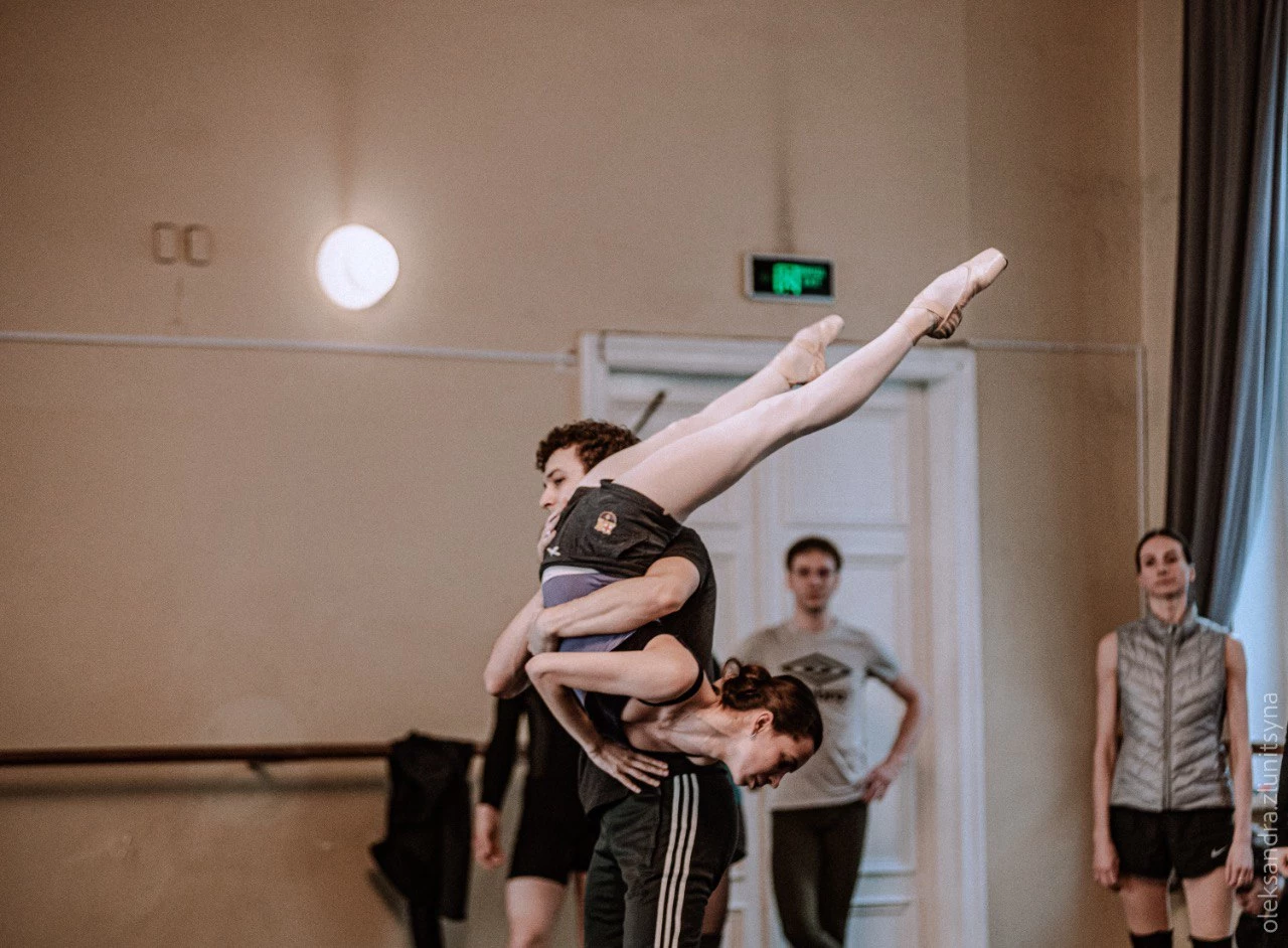 Репетиція балету "Весна і осінь" у Національній опері (фото Олександра Злуніцина)