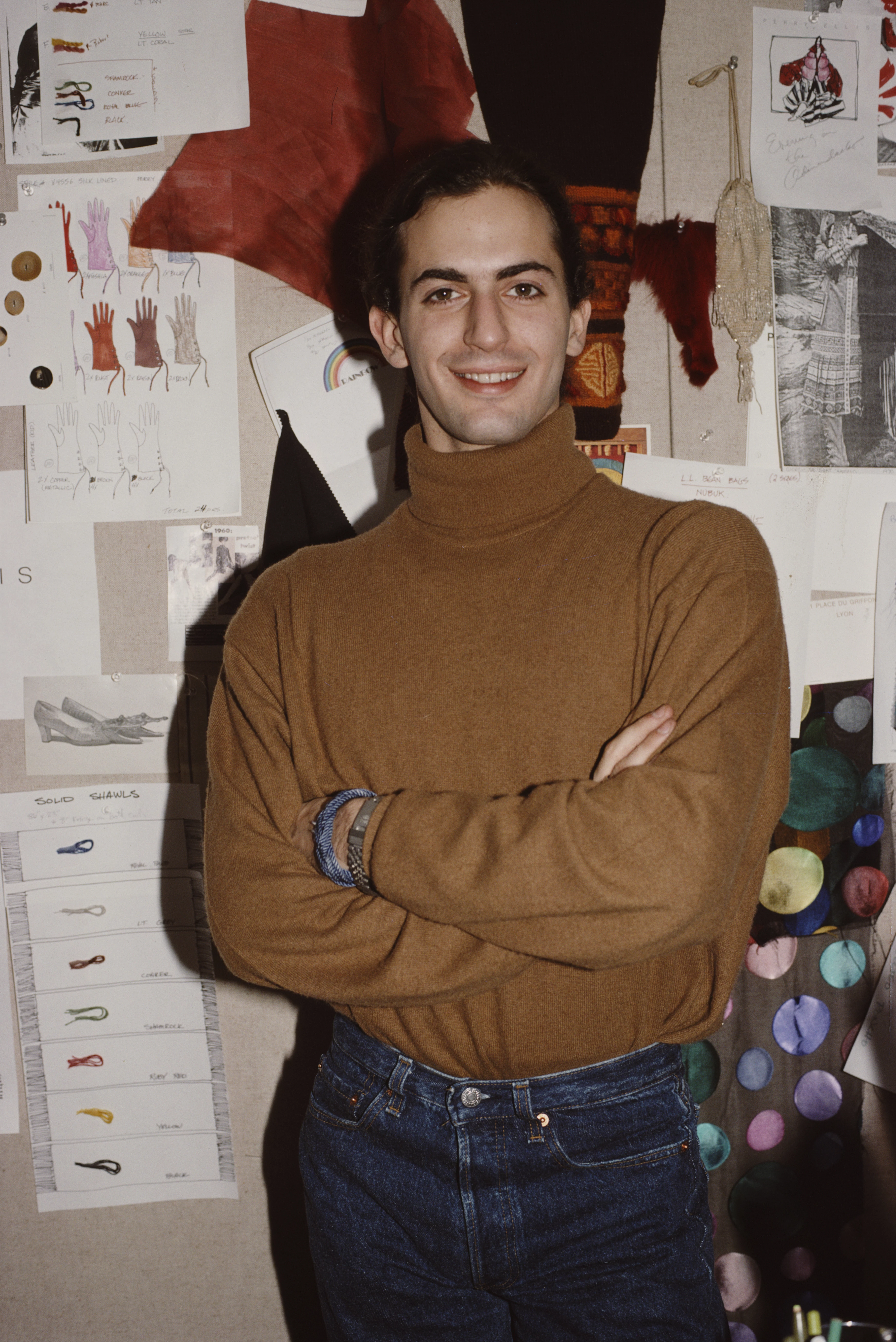 Марк Джейкобс у своєму новому офісі, 1989