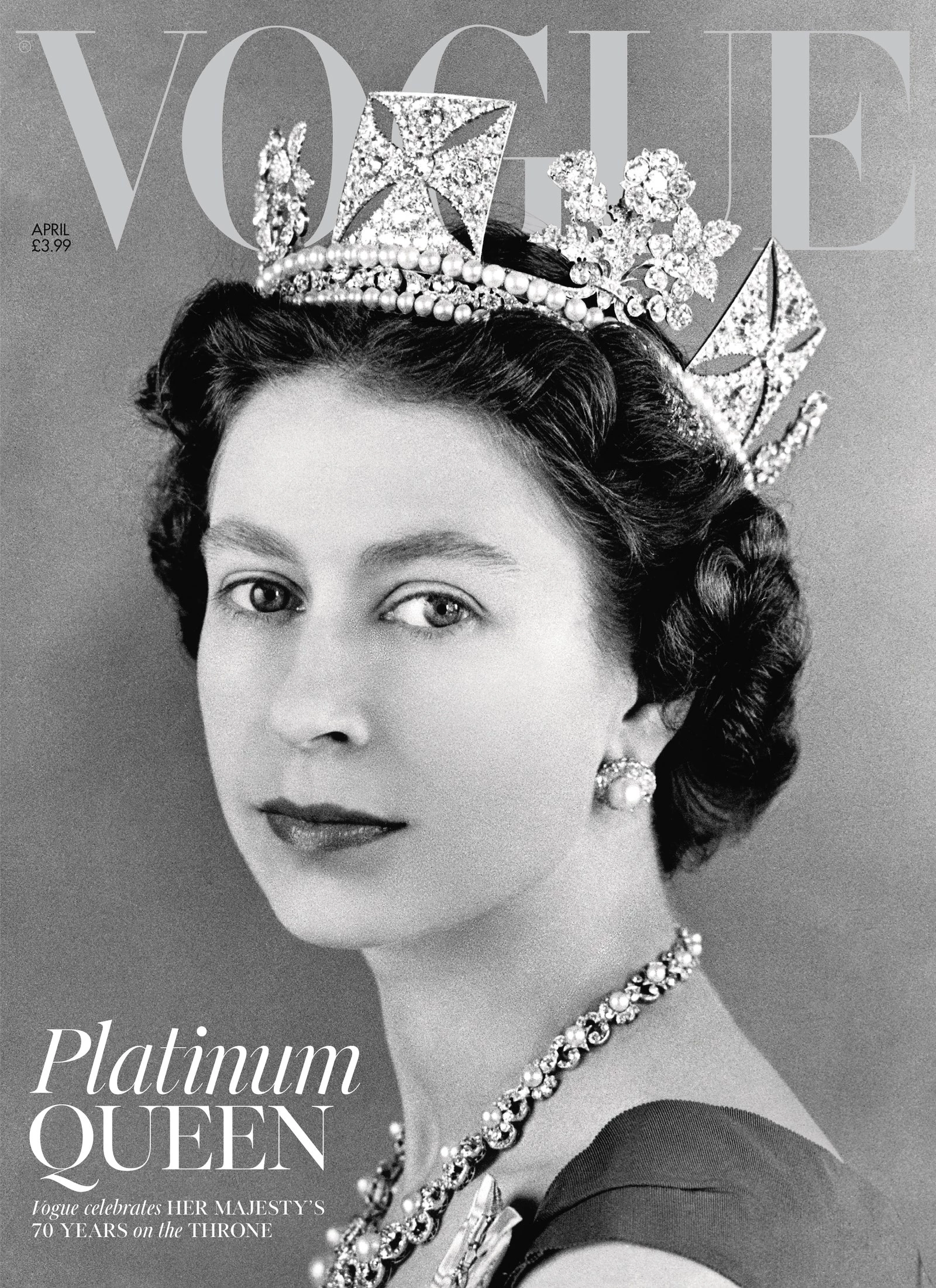 У квітні 2022 року британський Vogue відзначив платиновий ювілей королеви спеціальною обкладинкою