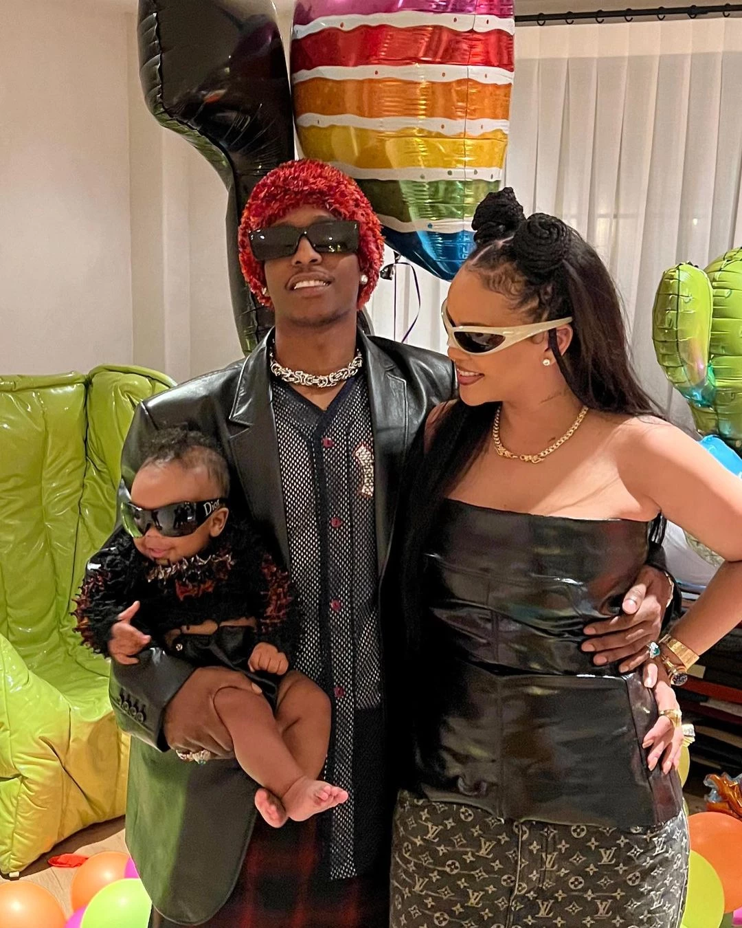 Ріанна, A$AP Rocky та їхній син RZA Ательстон Мейерс