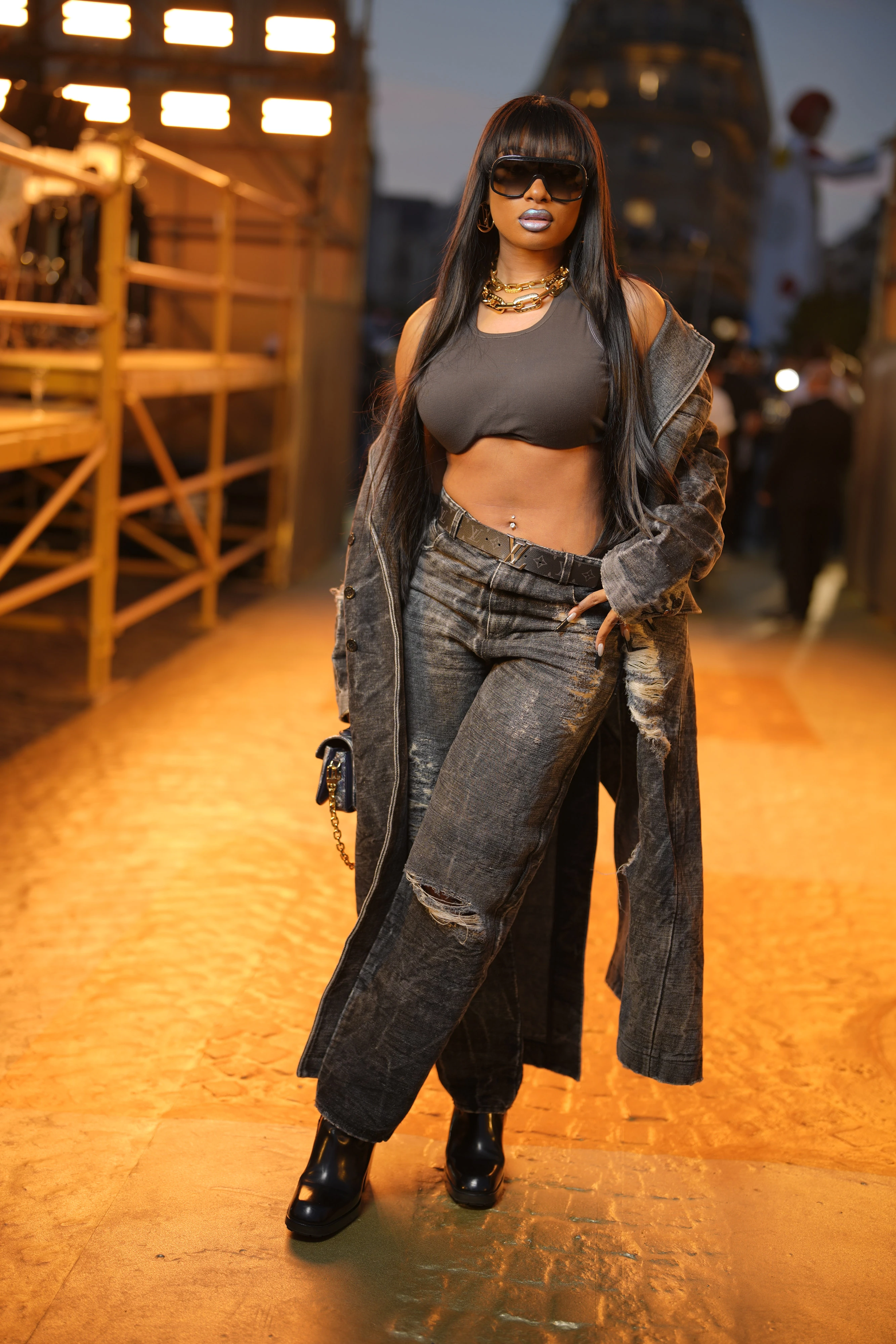 Megan Thee Stallion на шоу Louis Vuitton