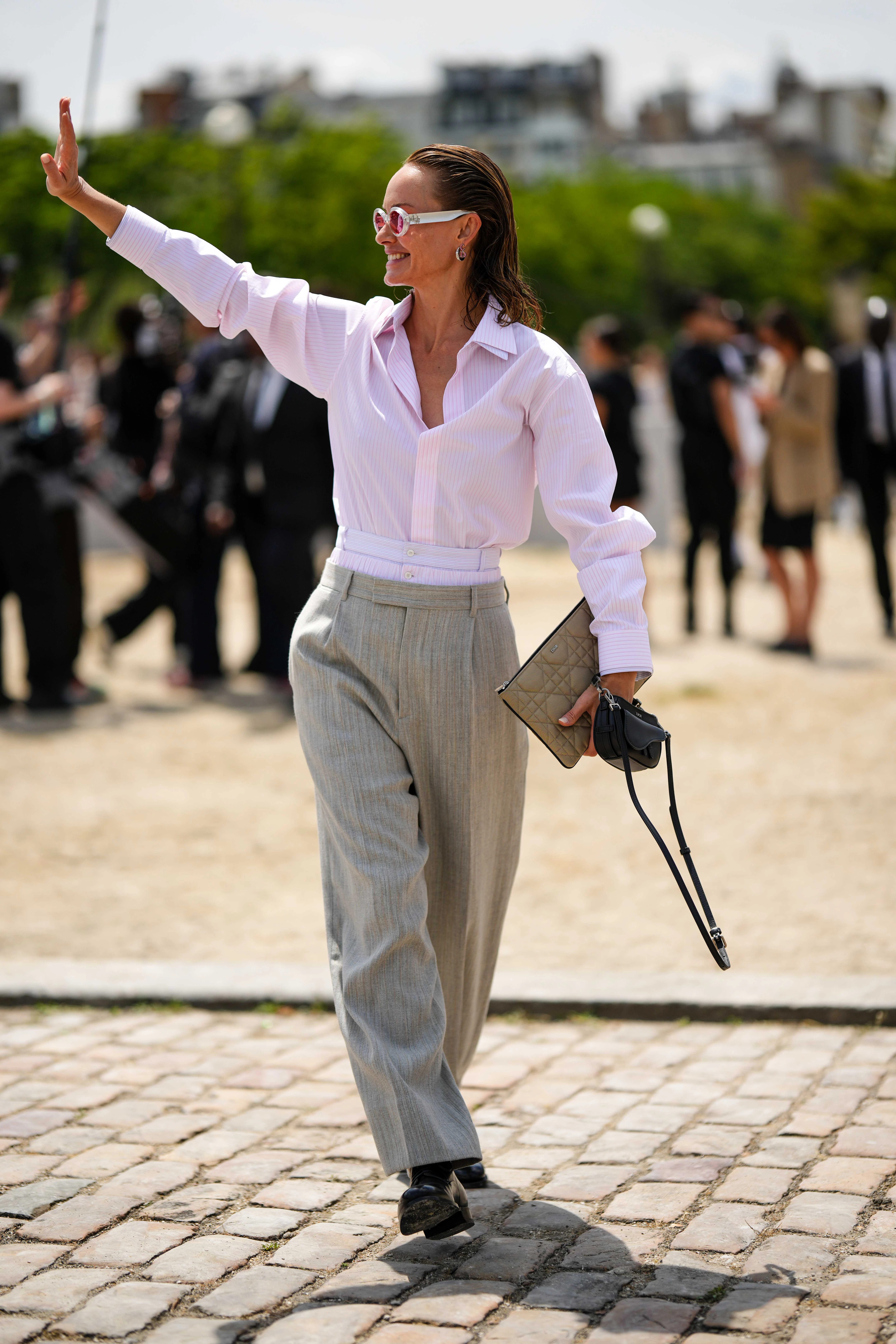 Амбер Валетта на шоу Dior Men