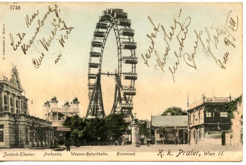 Вінтажна листівка з Відня, 1901