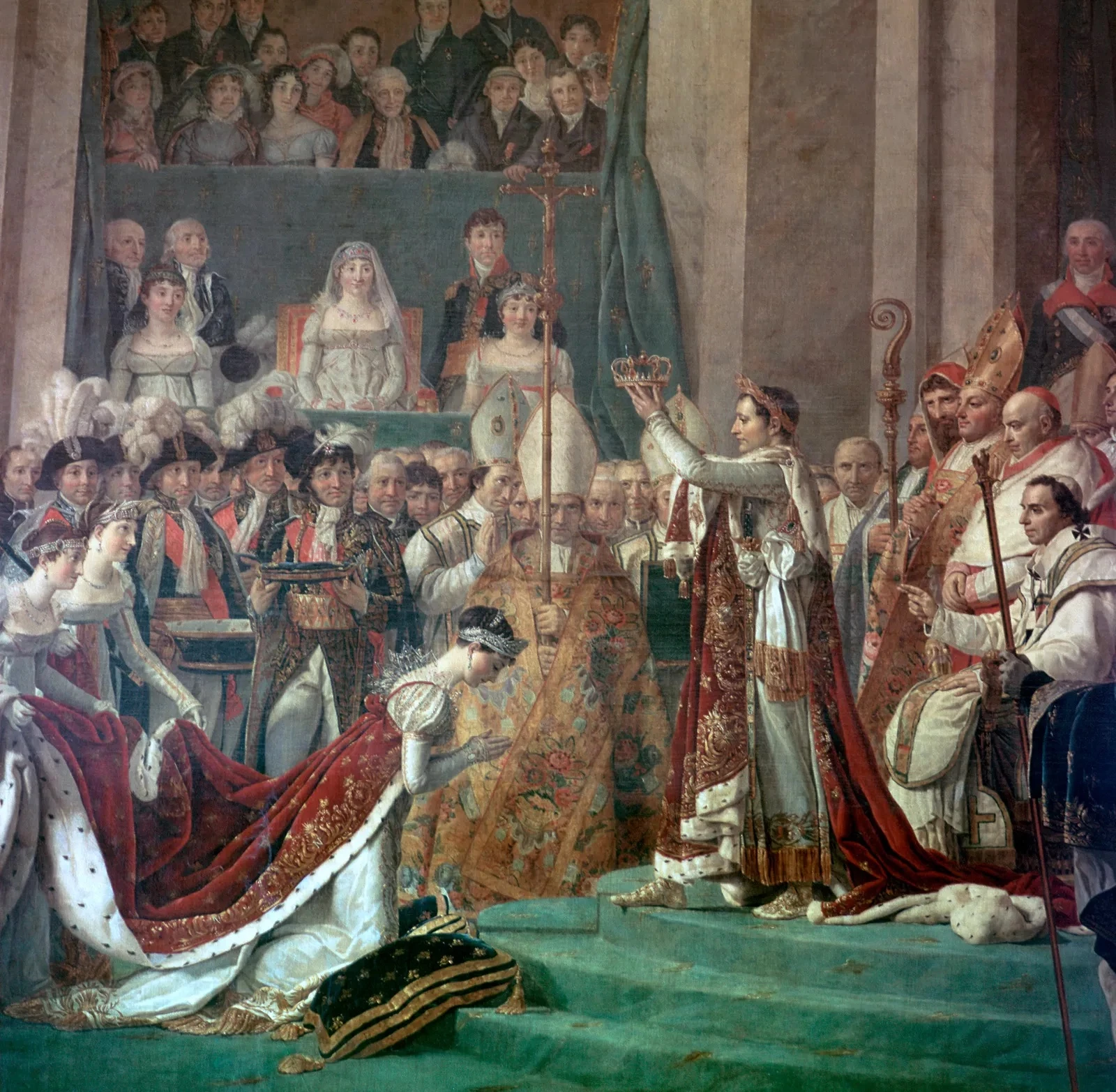 Картина Жака-Луї Давида, на якій Наполеон Бунапарт коронує імператрицю Жозефіну