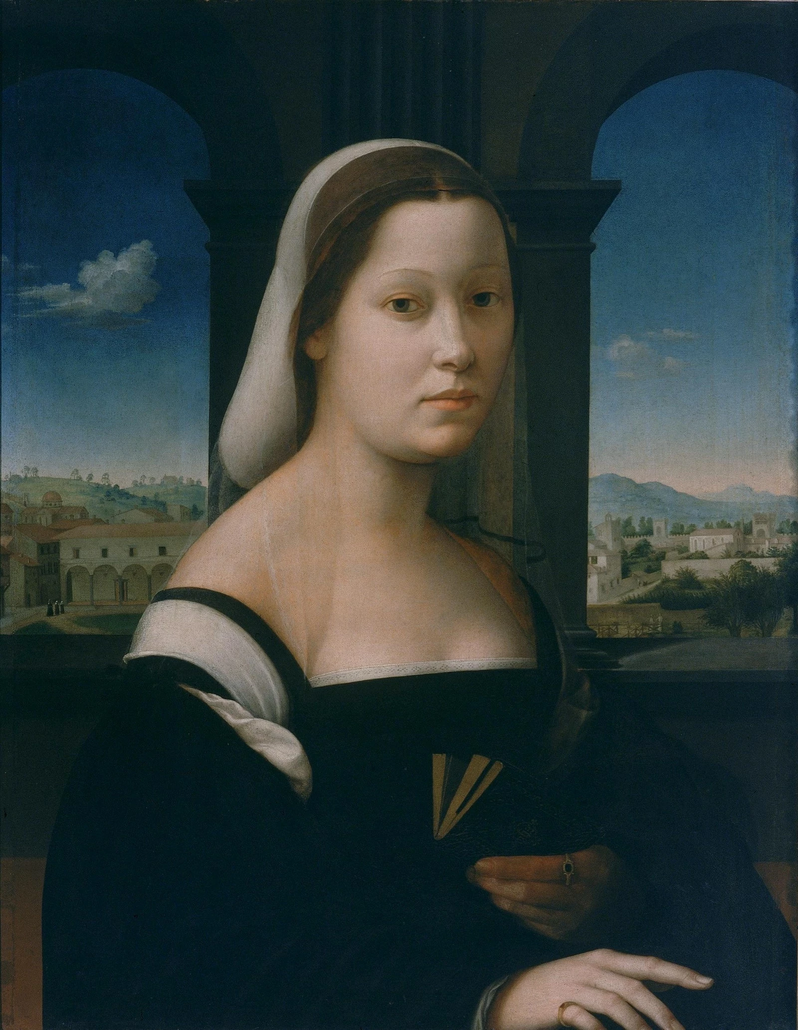 Портрет жінки, відомої як Ла Монака, Рідольфо Гірландайо