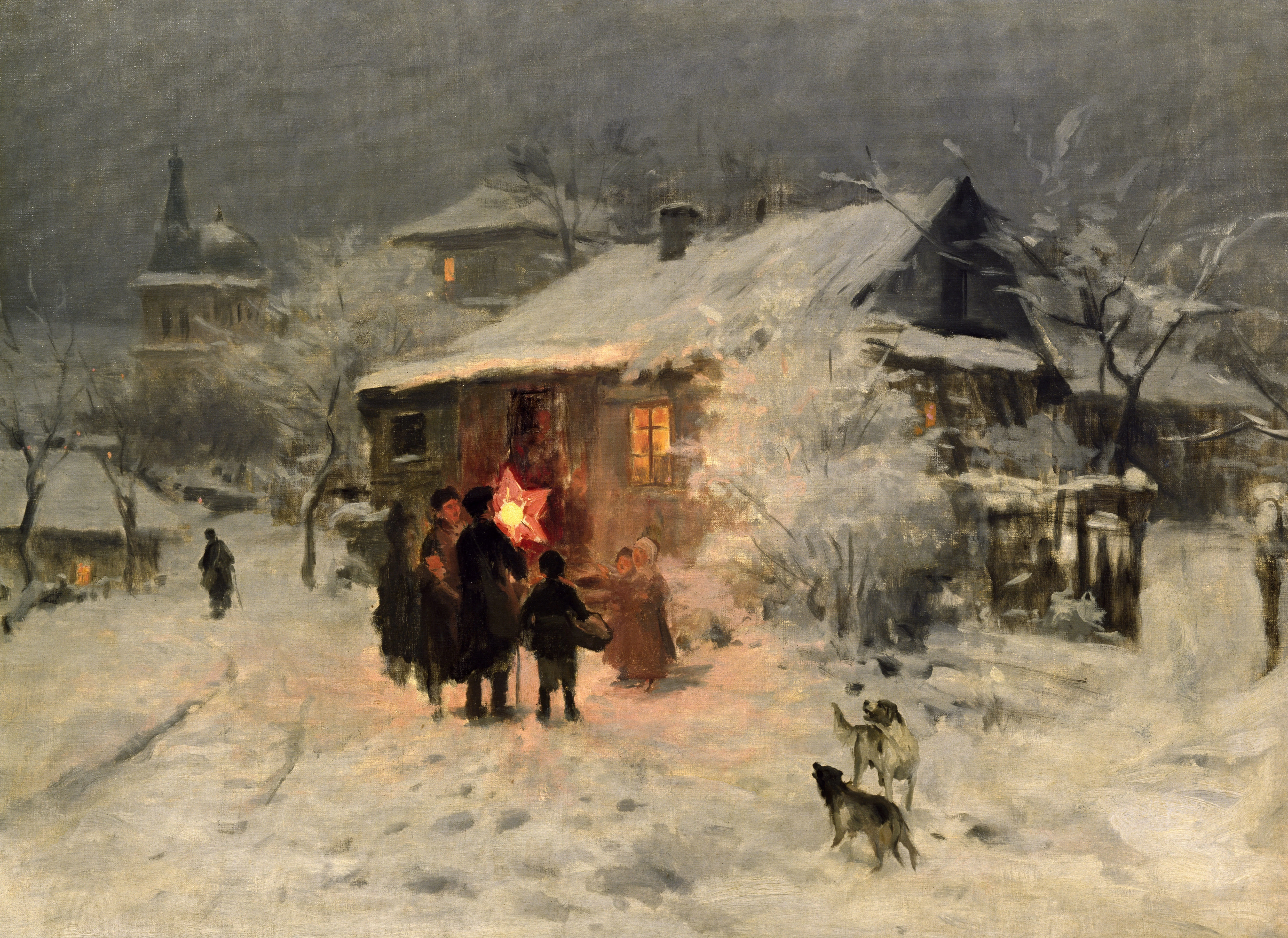 "Колядки", Микола Пимоненко, 1880 "Колядки", Микола Пимоненко, 1880