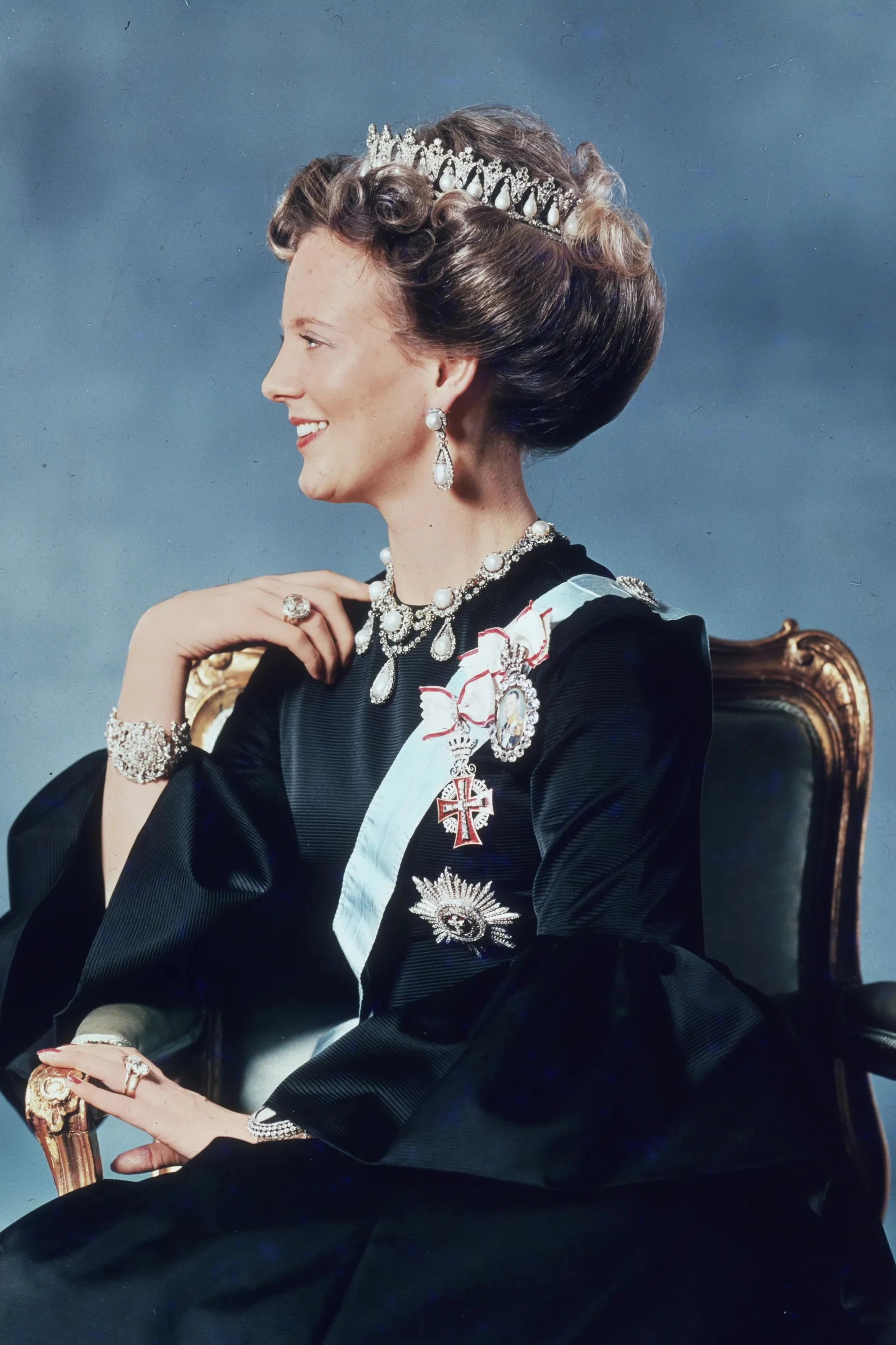 Перший офіційний портрет королеви Маргрете II, 1972