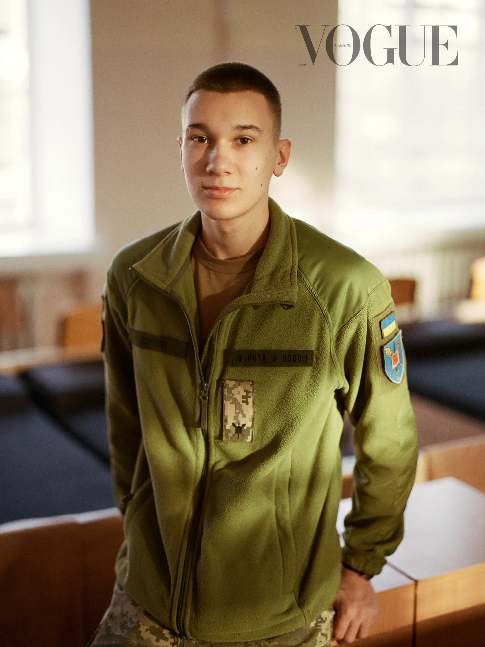 Курсант Військового ліцею імені Івана Богуна. Фото: Бретт Ллойд, Vogue, Україна