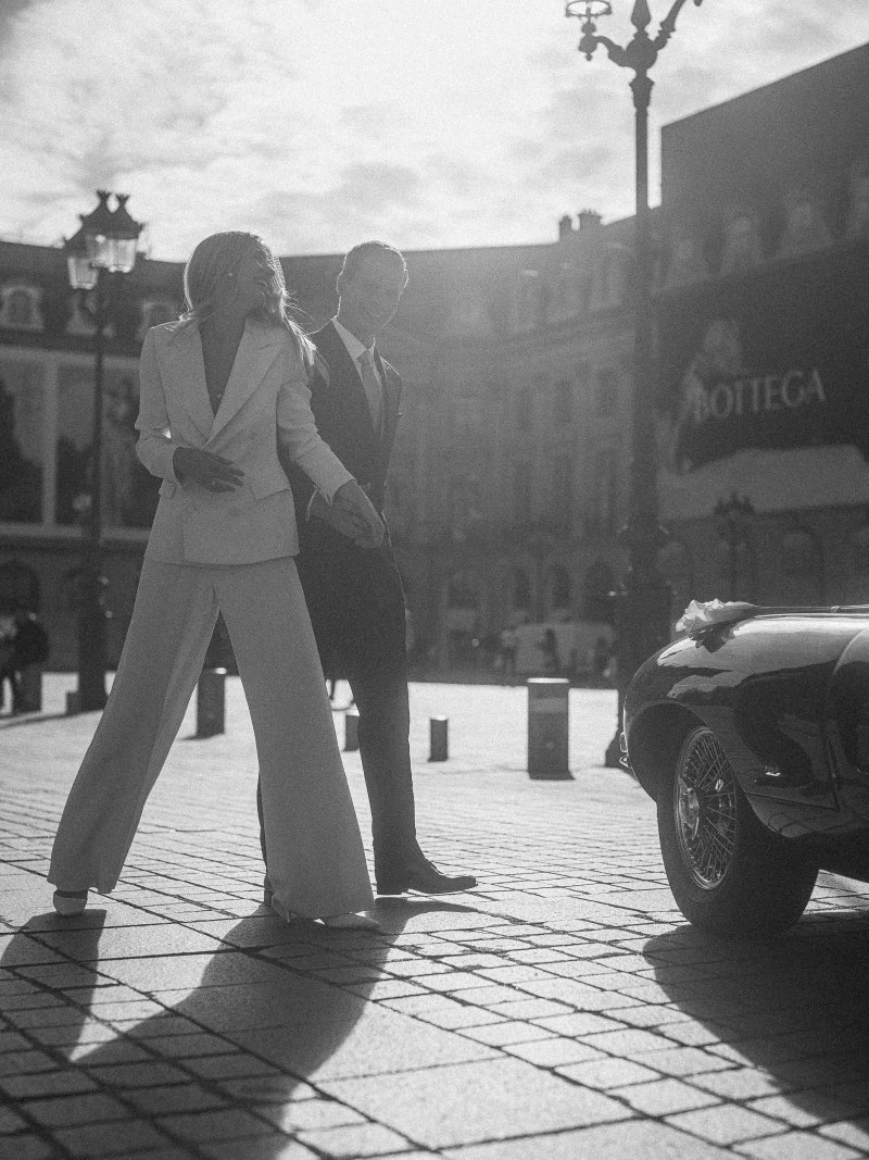 Александра Лалонд Буіг у двобортному костюмі Ralph Lauren. Photo: Virgile Guinard