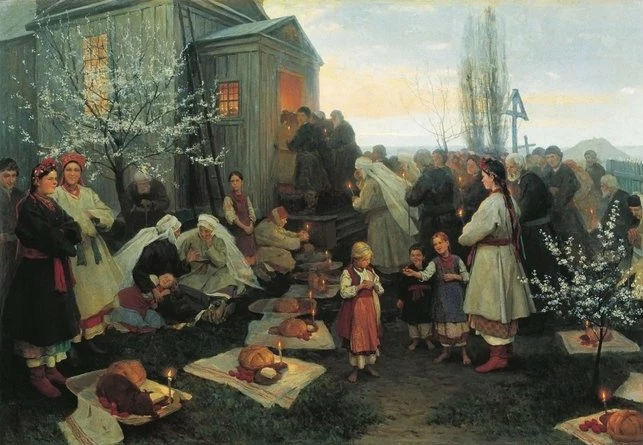 Микола Пимоненко "Великодня утреня", 1891