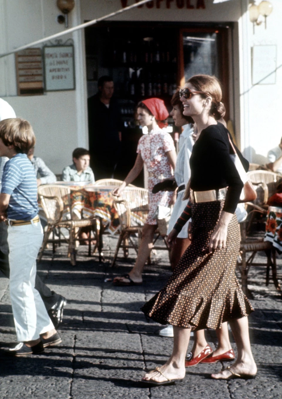 Джекі Кеннеді Онассіс у Капрі в 1970 році. Photo: Ron Galella/Getty Images