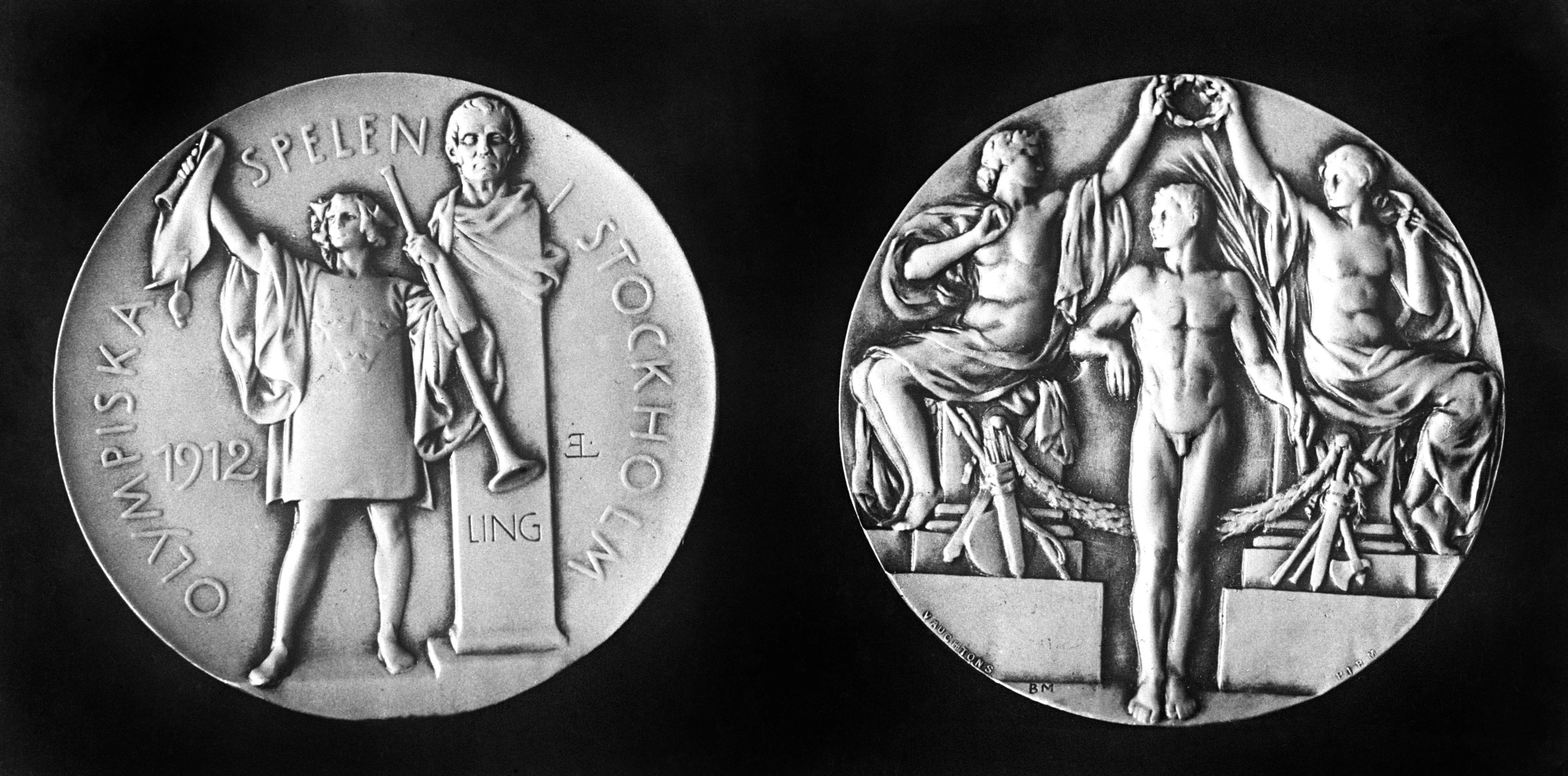 Медаль з Олімпійських ігор в Стокгольмі, 1912 рік. Photo: Getty Images