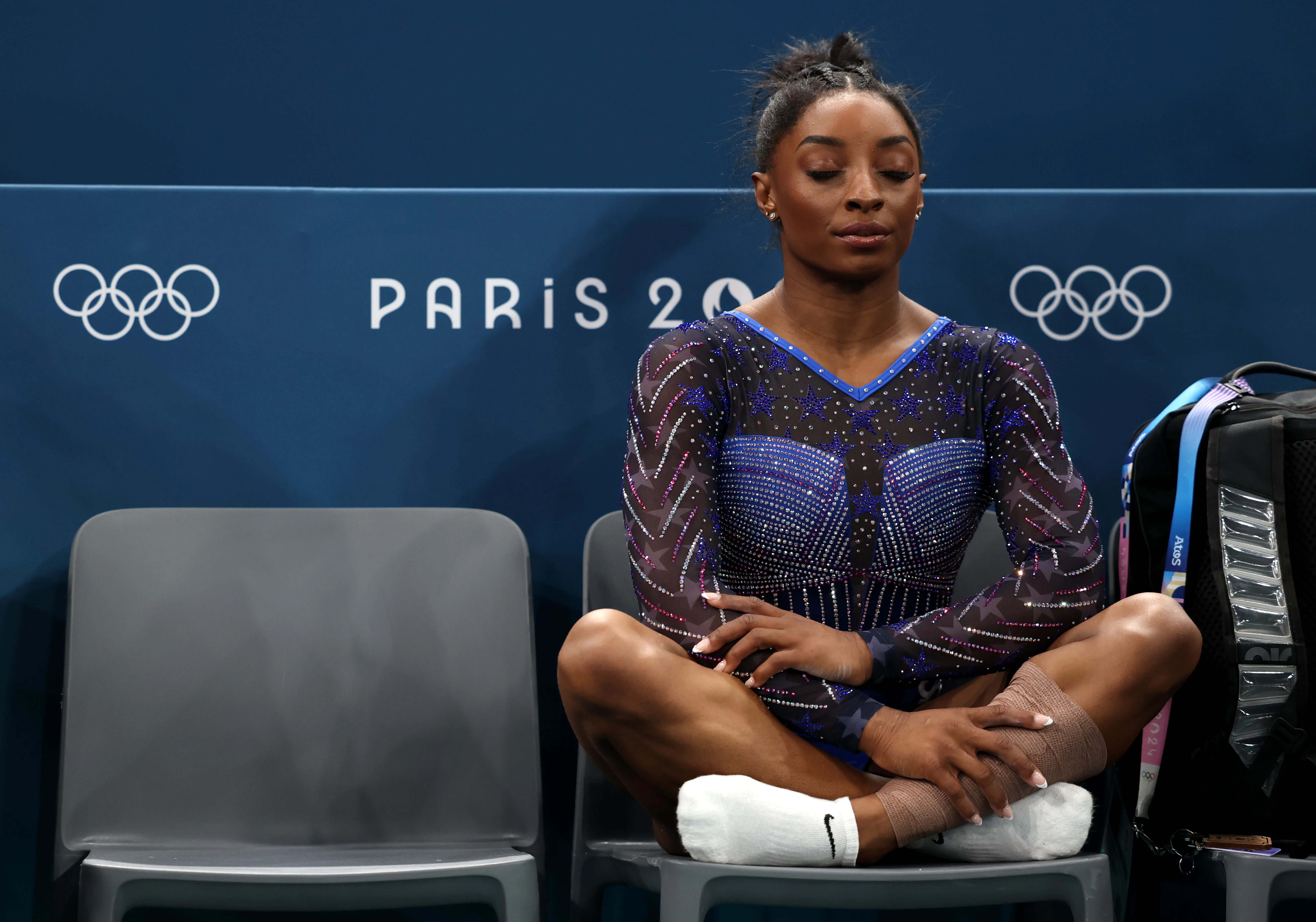 Сімона Байлз на Олімпіаді в Парижі у 2024 році. Photo: Getty Images