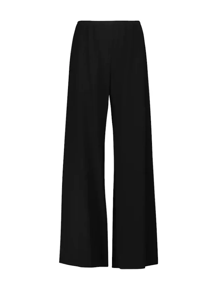 The Row Gala High Rise Wide Leg Cady Trousers