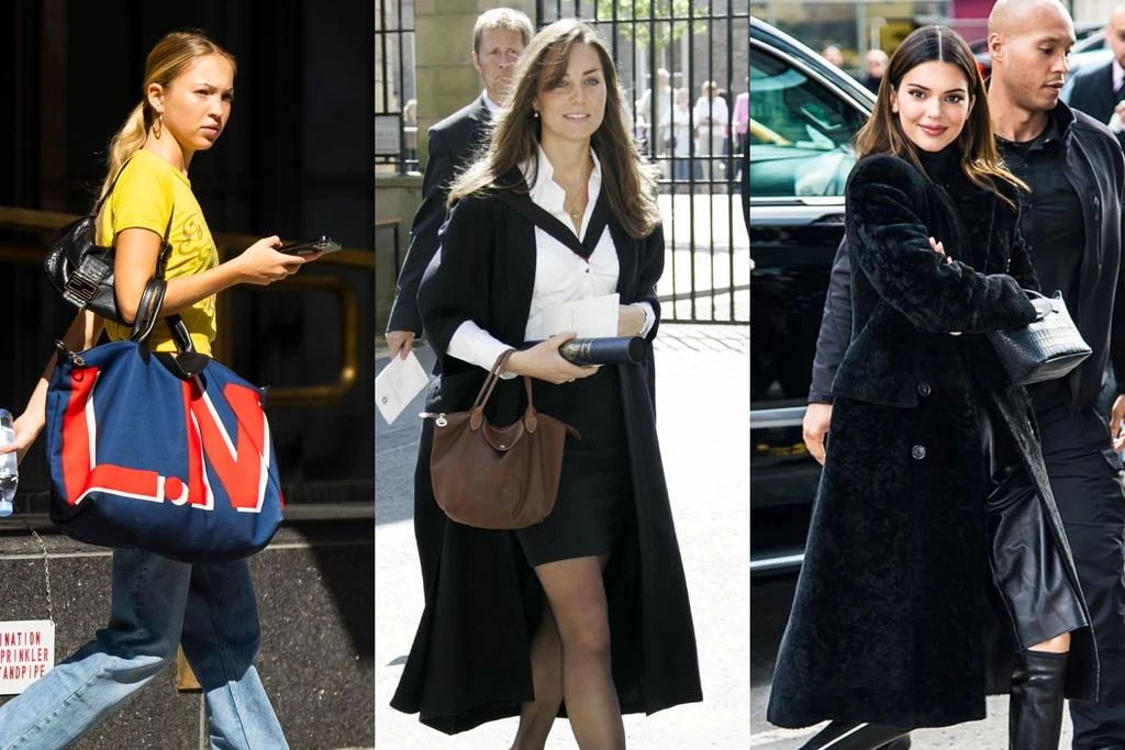 Ліла Мосс, Кейт Міддлтон, Кендалл Дженнер, — всі з сумкою Longchamp Le Pliage Ліла Мосс, Кейт Міддлтон, Кендалл Дженнер, — всі з сумкою Longchamp Le Pliage