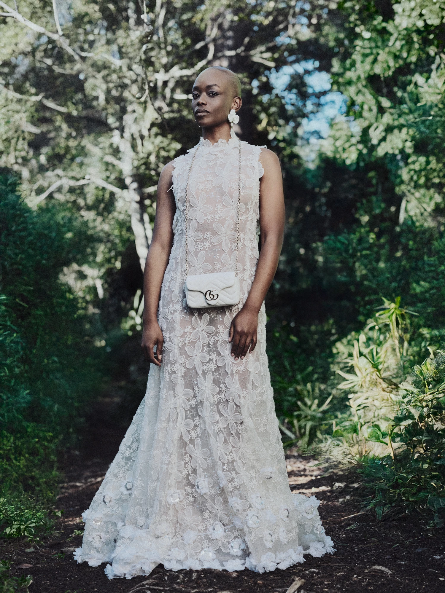 Сукня — Shana Morland, сережки — Reliér Design, сумка — Gucci