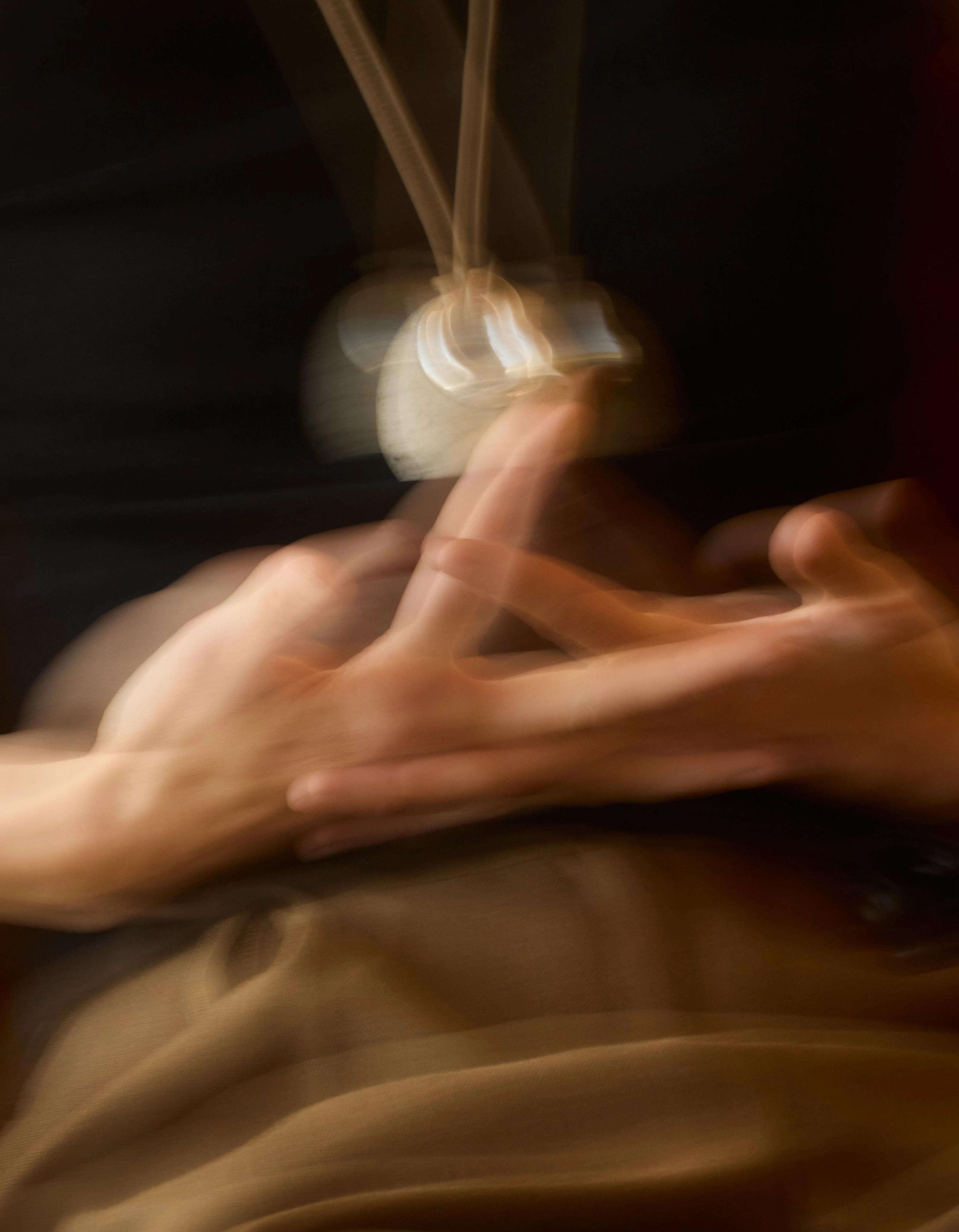 Підвісок, родоване срібло, шкіряний шнур, Marte Mei x Charlotte Chesnais