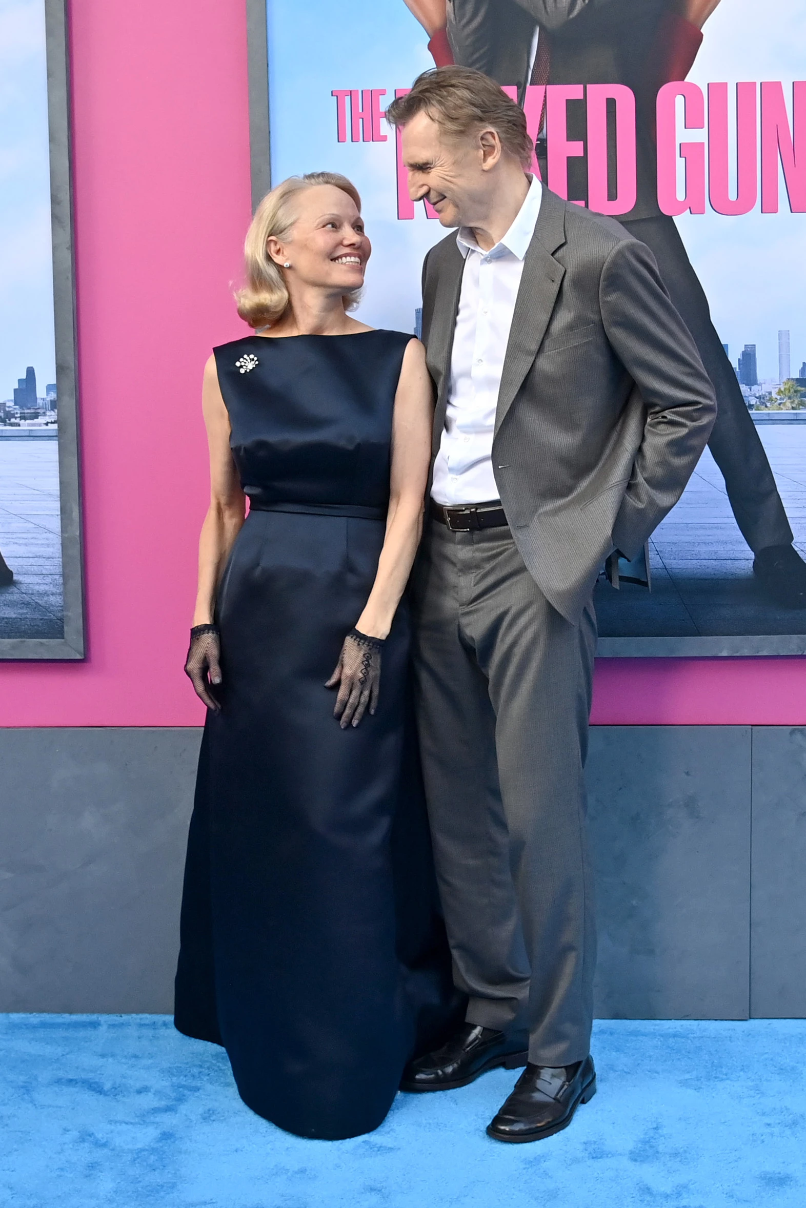 Памела Андерсон і Ліам Нісон на прем'єрі фільму 