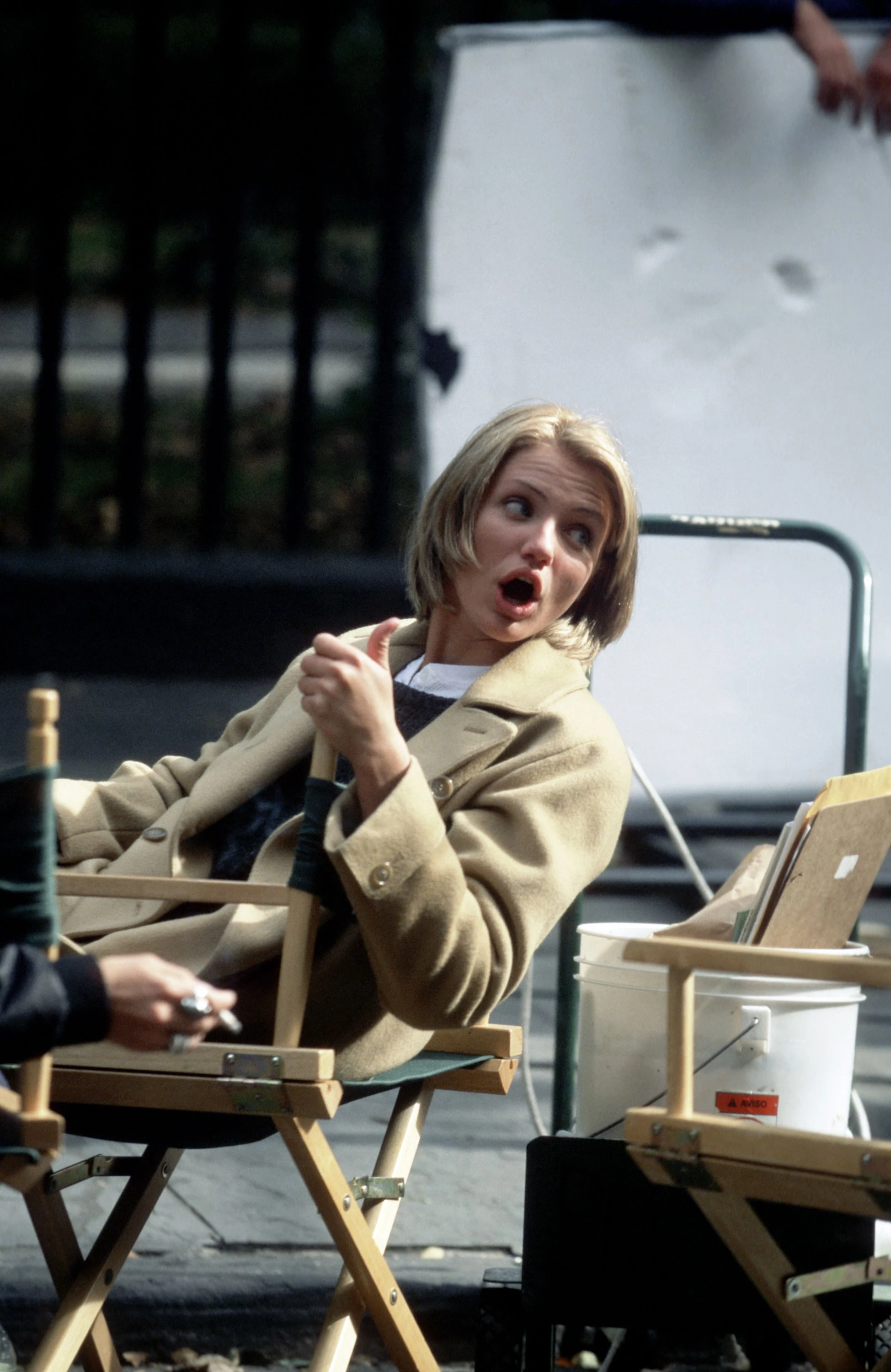 Кемерон Діас на зніманнях стрічки 