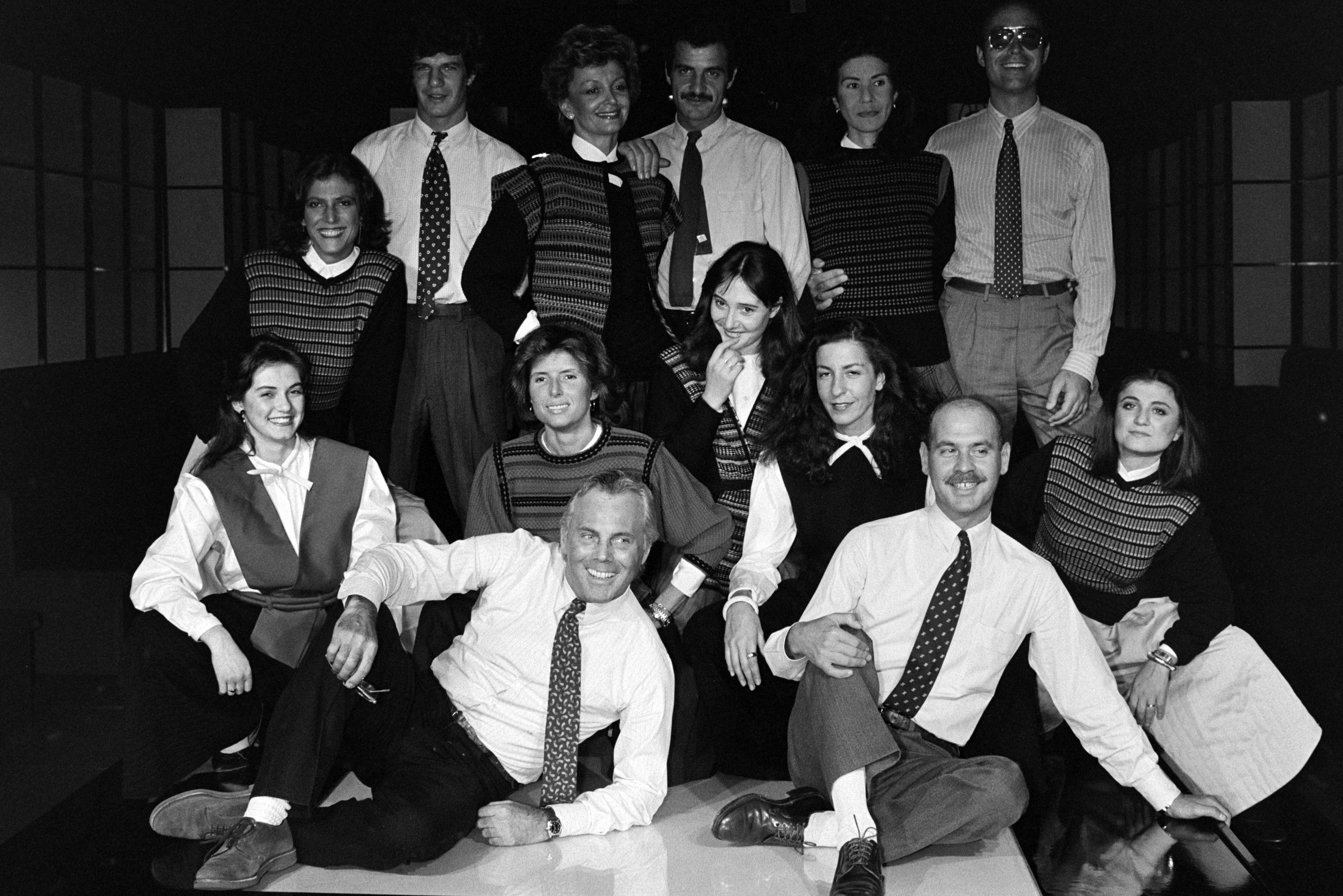 Джорджо Армані разом із командою, 1981 рік