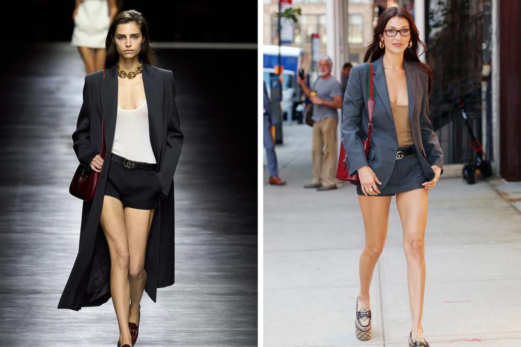 Gucci весна-літо 2024, Белла Гадід у такому ж образі Gucci