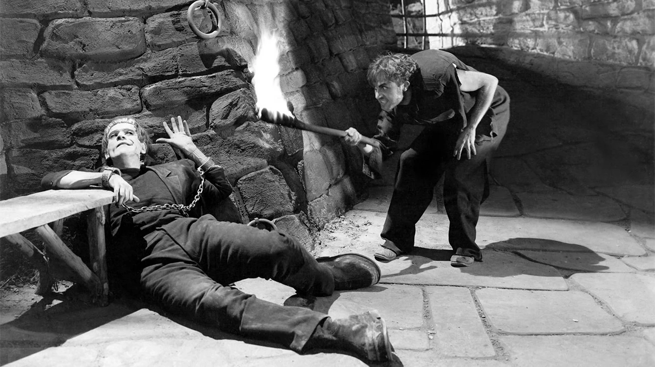 Кадр із фільму "Франкенштейн" 1931 року