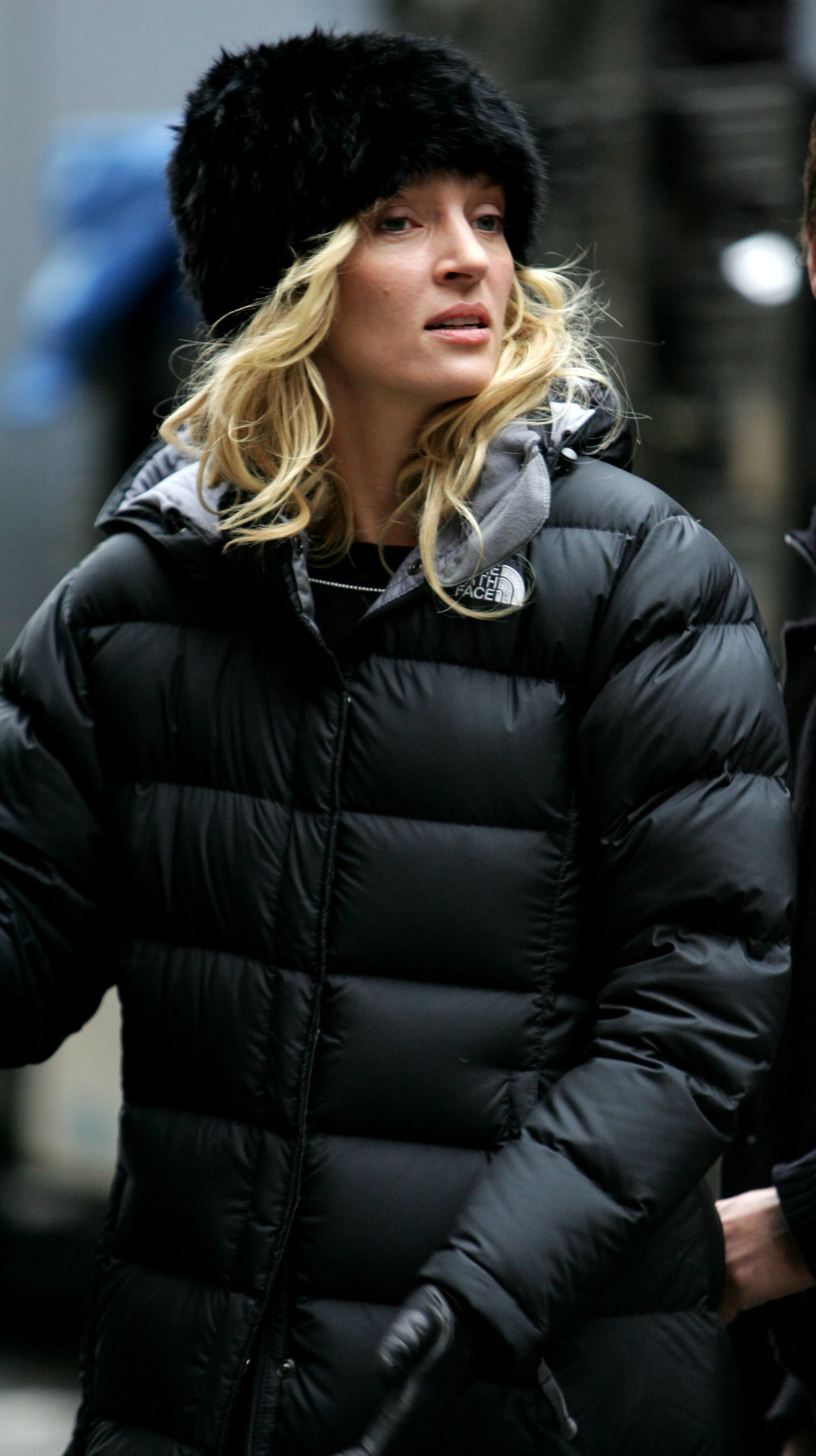 Ума Турман в куртці The North Face Ума Турман в куртці The North Face