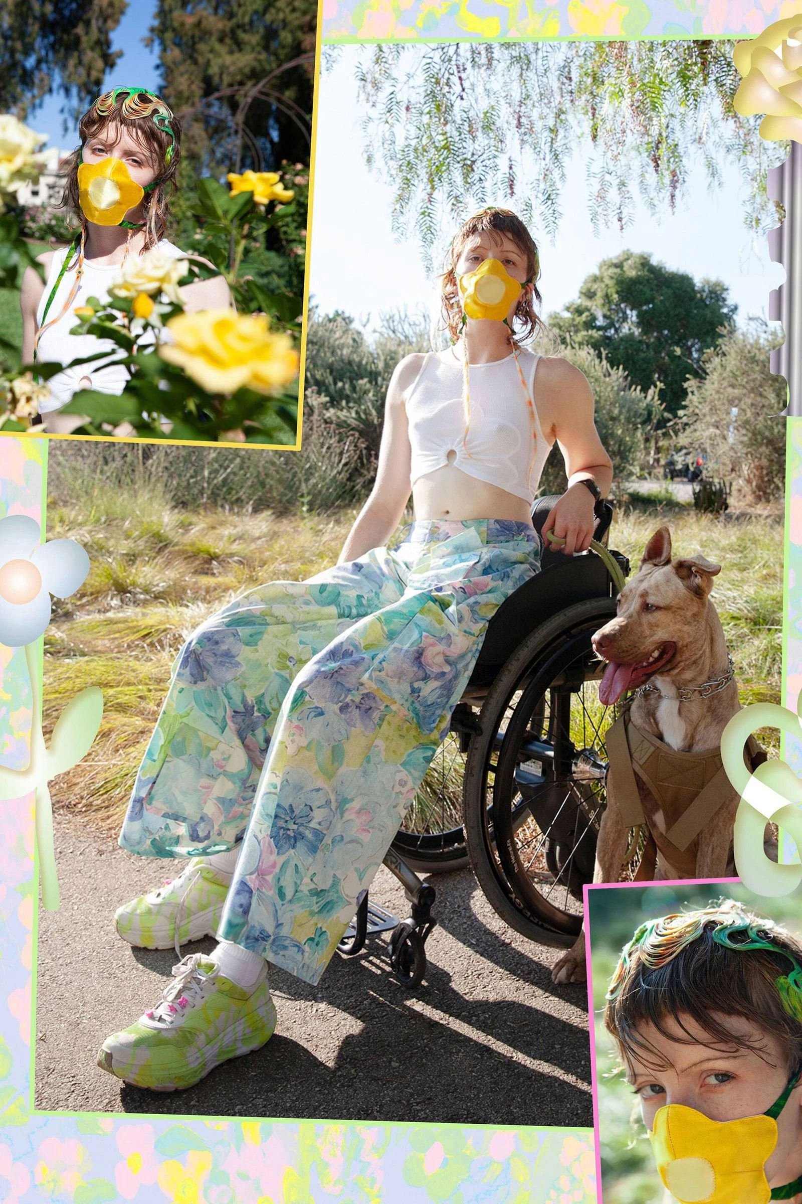 Емілі Баркер у кампанії Collina Strada весна-літо 2021 Емілі Баркер у кампанії Collina Strada весна-літо 2021