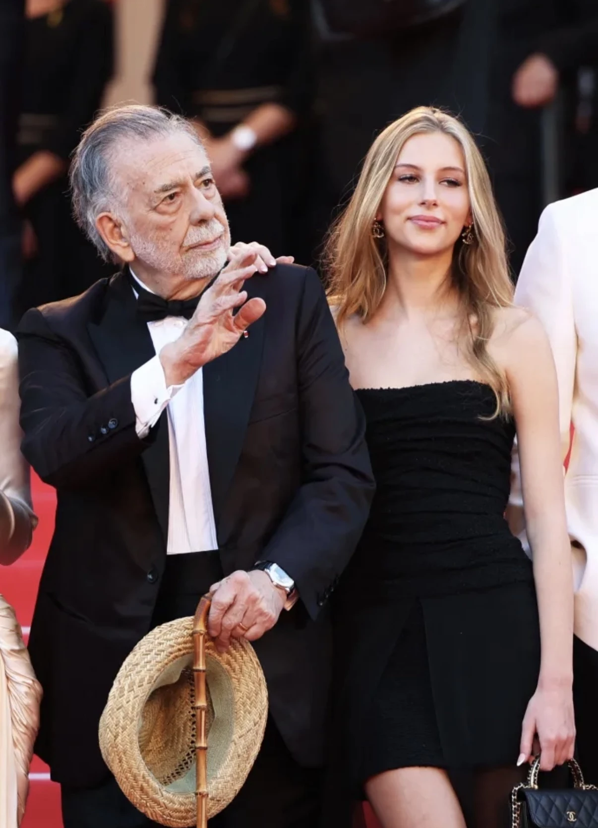 Ромі Марс із дідусем Френсісом Фордом Копполою на Каннському кінофестивалі, 2025