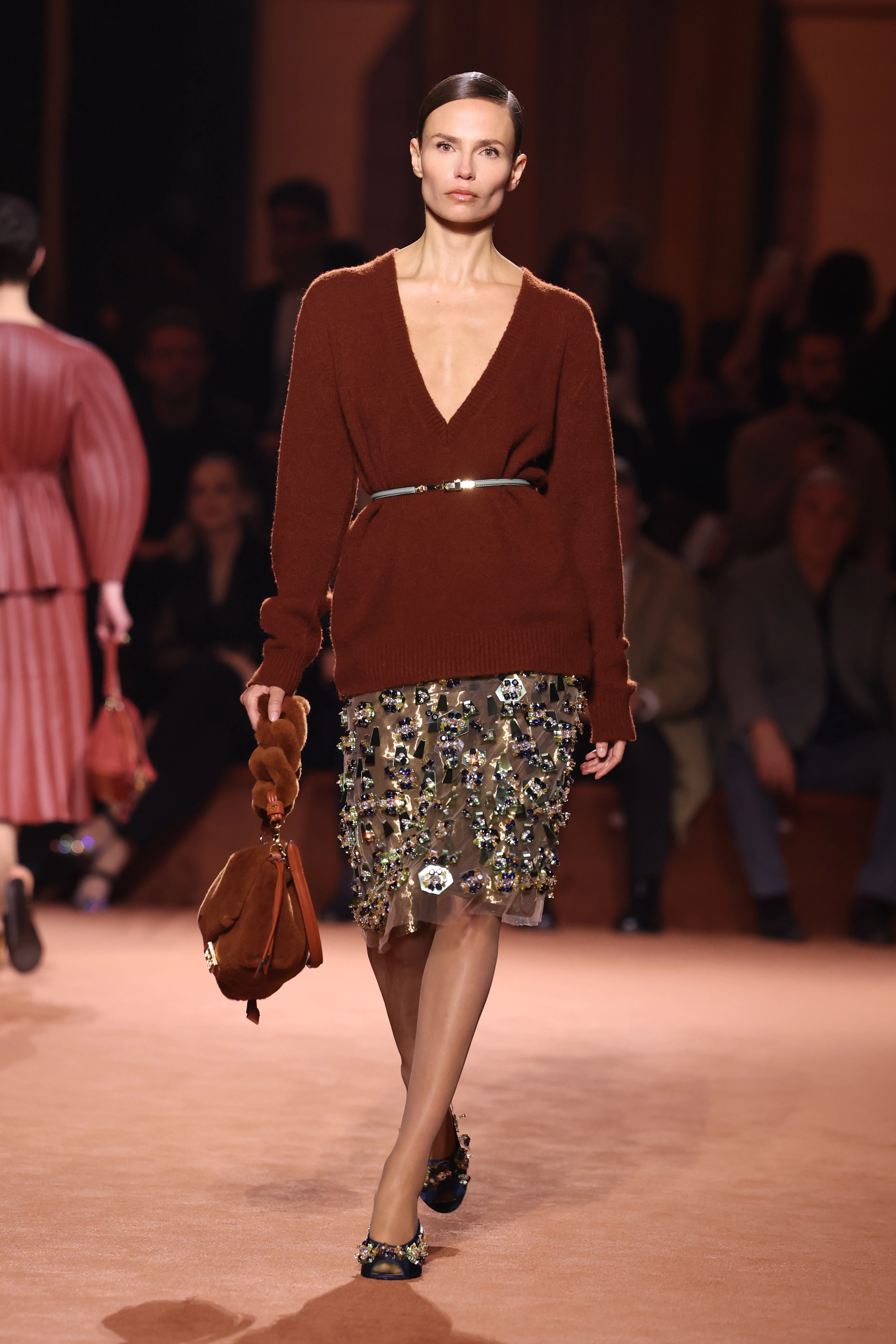 Fendi осінь-зима 2025/2026. Photo: Daniele Venturelli/WireImage/Getty Images