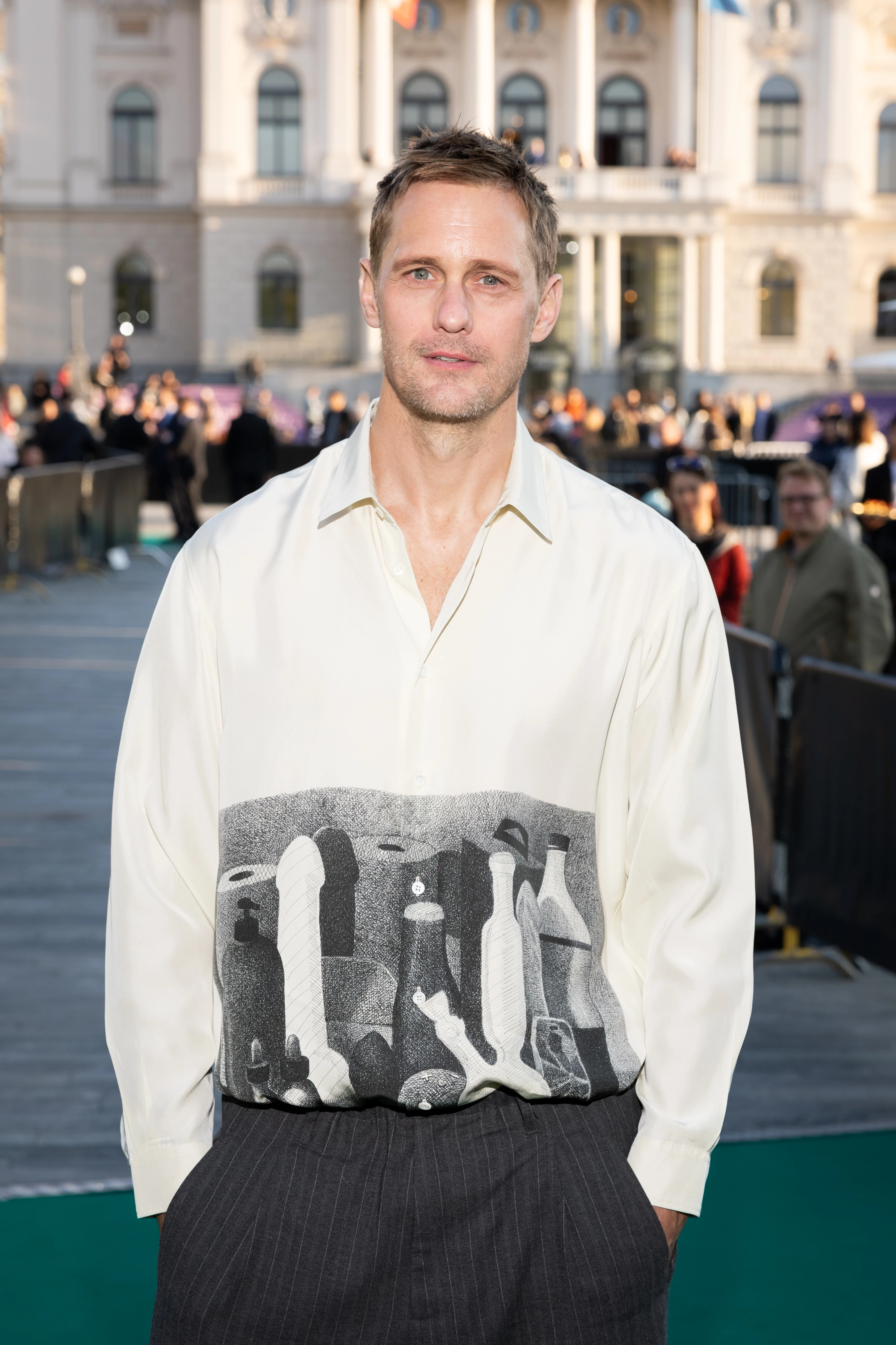 Александр Скарсгард на Цюрихському кінофестивалі, жовтень 2025 Александр Скарсгард на Цюрихському кінофестивалі, жовтень 2025