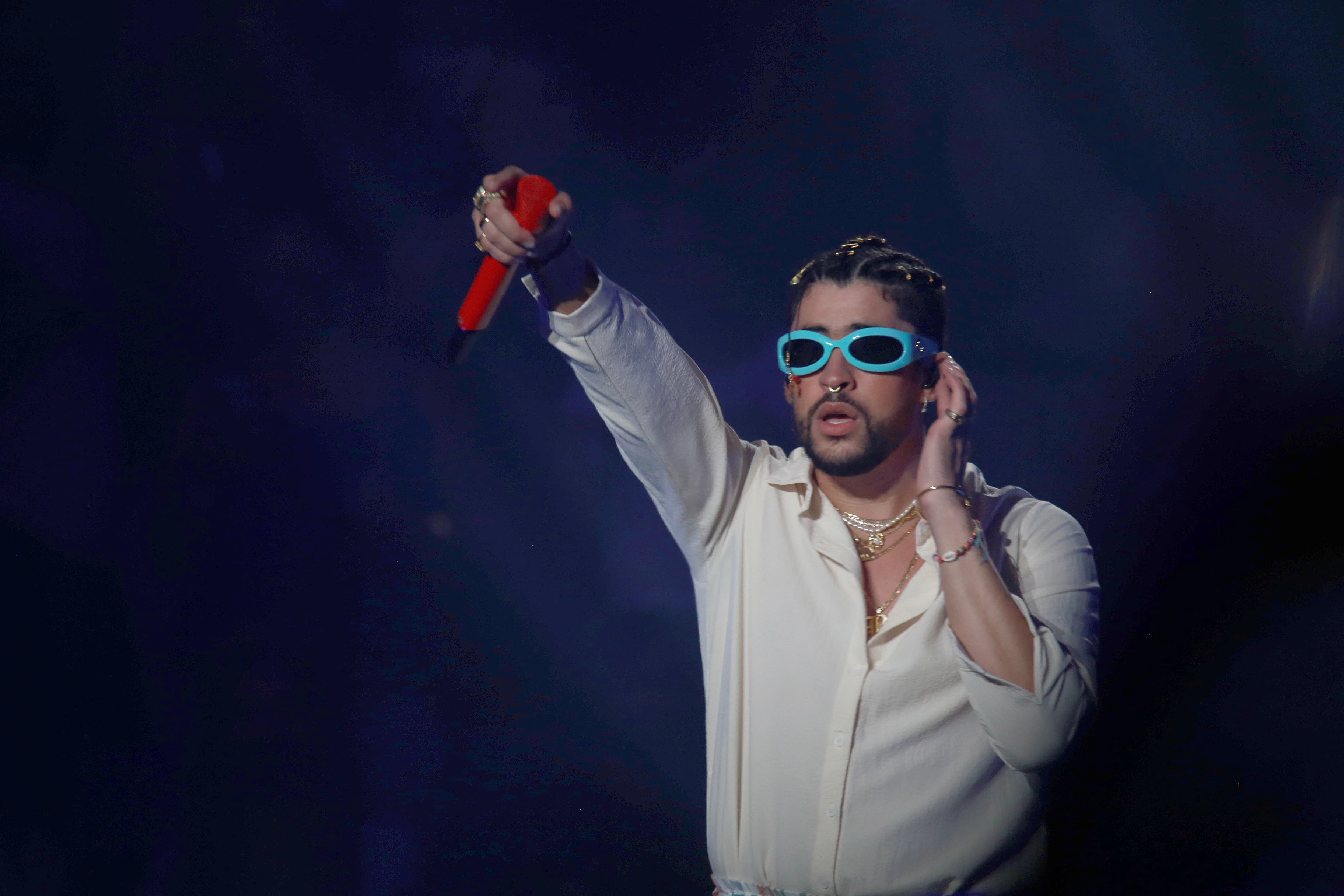 Bad Bunny під час концерту в Пуерто-Рико, 2022