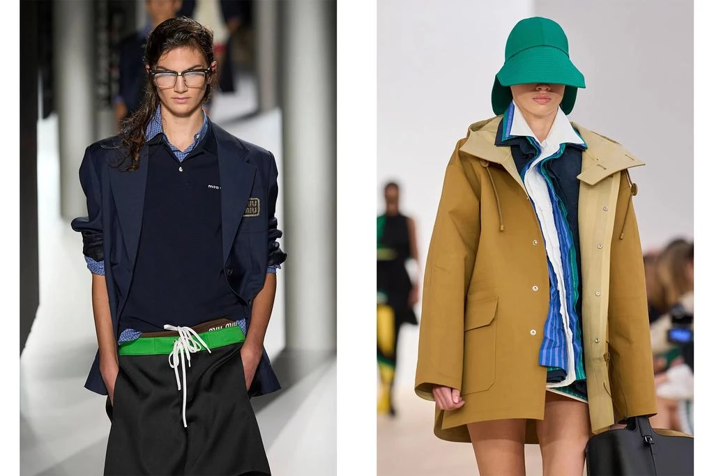 Miu Miu весна-літо 2024, Loewe весна-літо 2026. Photo: GoRunway.com